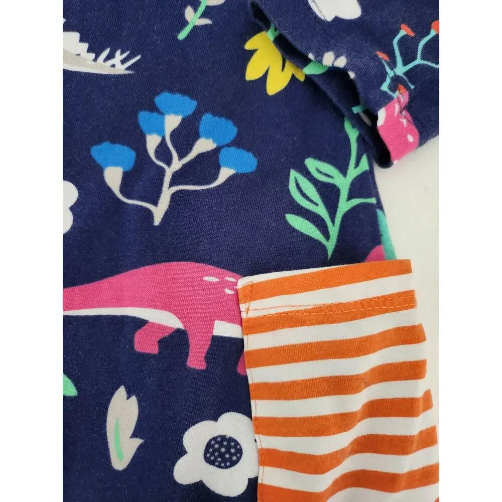 5T dinosaur cotton dress